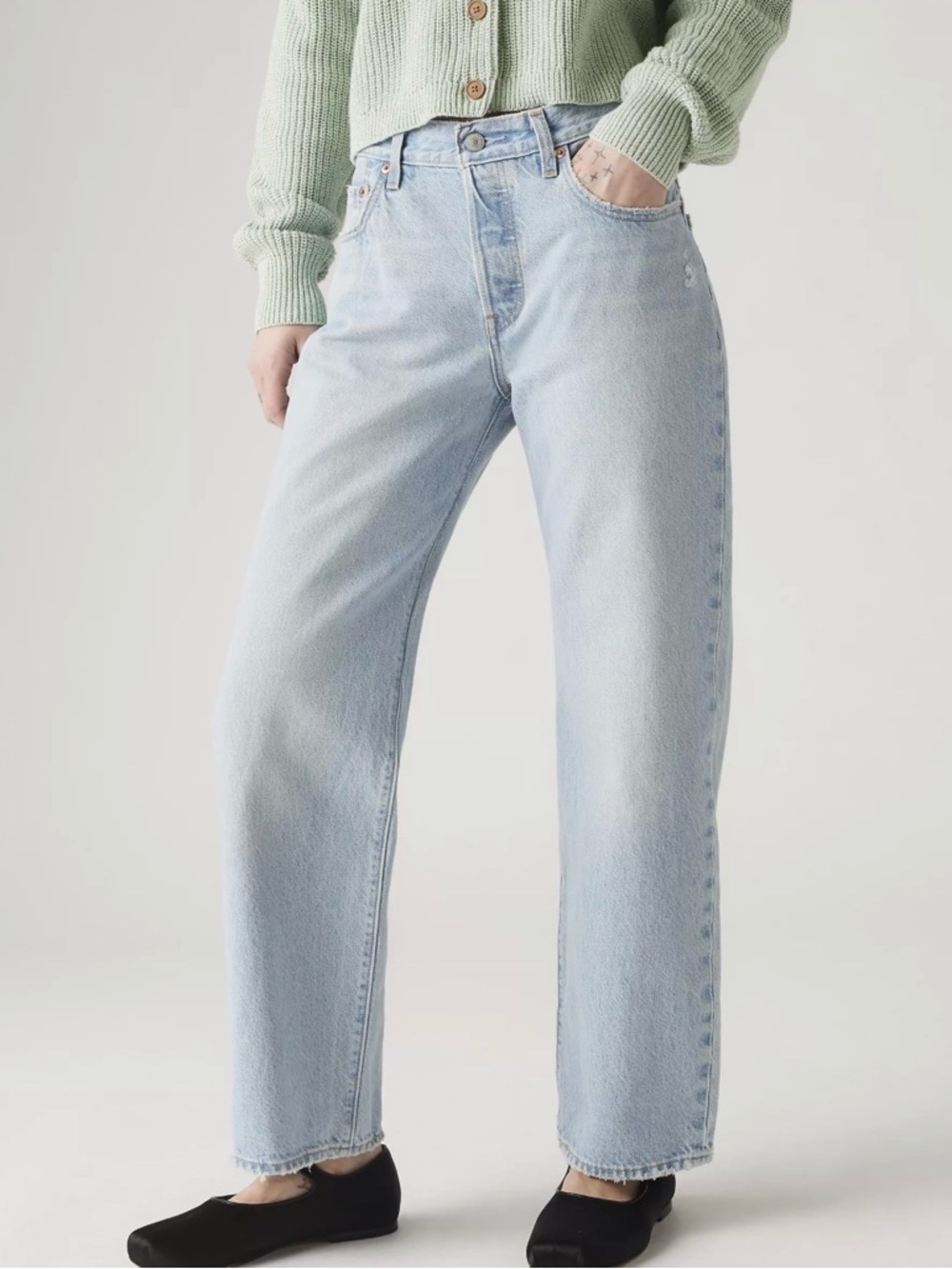 Levi’s 501 ‘90S ANKLE WOMEN'S JEANS in Light Wash “By your side”